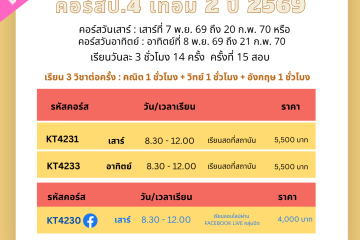 คอร์สป4 เทอม 2